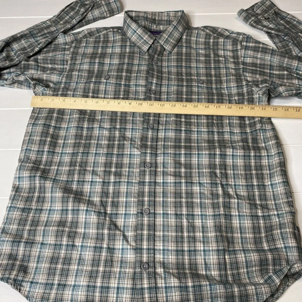 Patagonia‎ Fjord Flannel Long Sleeve Button Up Shirt Mens Size M